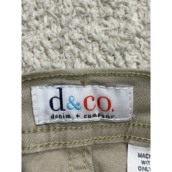 Denim & Company Women's 12 Khaki Pants High Rise Bootcut Elastic Waist Zip Fly - Picture 10 of 10